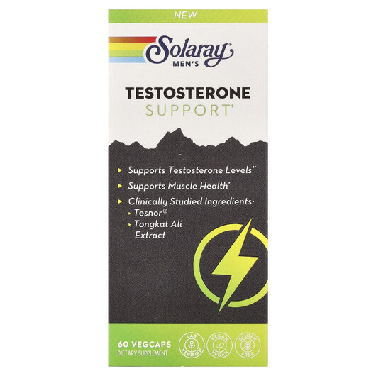 Основне фото товару Men's Testosterone Support Основне фото товару Solaray, Men's Testosterone Support, Бустер Тестостерону, 60