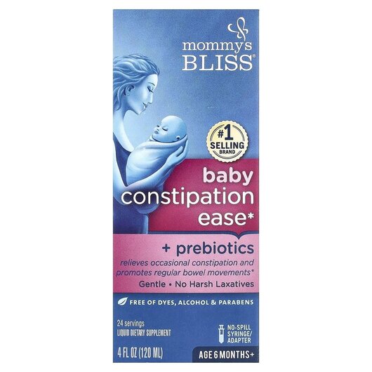 Основне фото товару Baby Constipation Ease, Засіб від запорів 6+ місяців, 120 мл