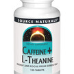 Фото товара Source Naturals, Поддержка мозга, Caffeine + L-Theanine, 120 табл