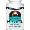 Фото товару Source Naturals, L-Carnitine, L-Карнітин, 60 капсул