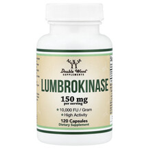Люмброкіназа Lumbrokinase 150 mg Double Wood Supplements