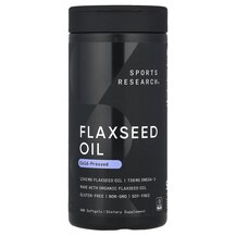 Лляна олія Flaxseed Oil Sports Research 200 капсул