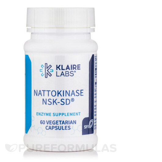 Основне фото товару SFI Health, Nattokinase NSK-SD, Наттокіназа, 60 капсул