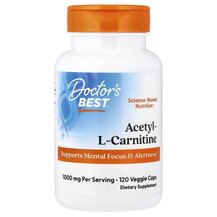 Ацетил-L-карнітин 500 мг Acetyl-L-Carnitine Doctor's Best Ацетил-L-карнітин 500 мг Acetyl-L-Carnitine Doctor's Best