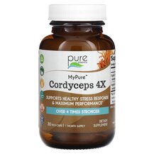 Гриби Кордицепс MyPure Cordyceps 4X Pure Essence 30 капсул Гриби Кордицепс MyPure Cordyceps 4X Pure Essence 30 капсул