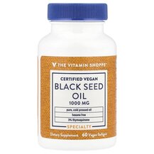 Black Seed Oil 1000 mg Черный тмин TheVitaminShoppe Black Seed Oil 1000 mg Черный тмин TheVitaminShoppe