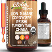 Фото товара Mushroom Liquid Drops with Lions Mane Turkey Tail Cordyceps, Гриб