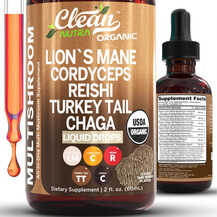 Гриби Mushroom Liquid Drops with Lions Mane Turkey Tail by
