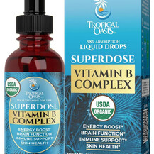 Superdose Organic Vitamin B Complex Liquid Drops Tropical