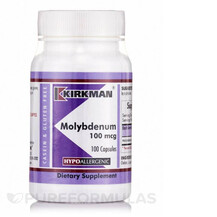 Molybdenum 100 mcg Hypoallergenic Молибден Kirkman Molybdenum 100 mcg Hypoallergenic Молибден Kirkman