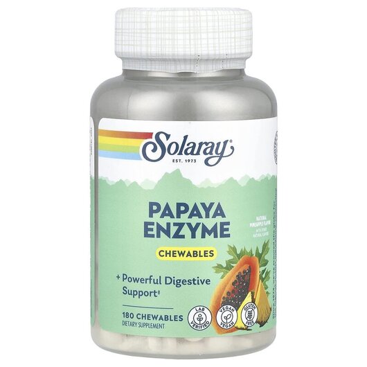 Основное фото товара Papaya Enzyme Natural Pineapple Основное фото товара Ферменты Папайи, Papaya Enzyme Natural Pineapple, 180 таблеток