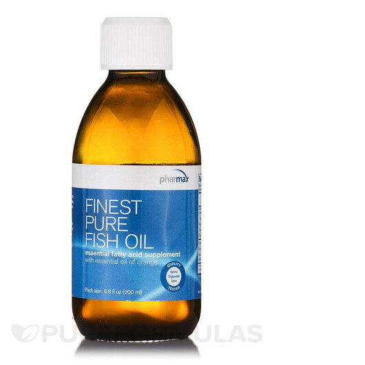 Основне фото товару Finest Pure Fish Oil Orange Основне фото товару Pharmax, Finest Pure Fish Oil Orange, Омега 3, 200 мл