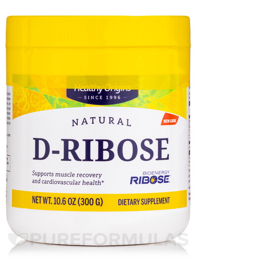 Основное фото товара Healthy Origins, D-рибоза, Natural D-Ribose Powder, 300 г