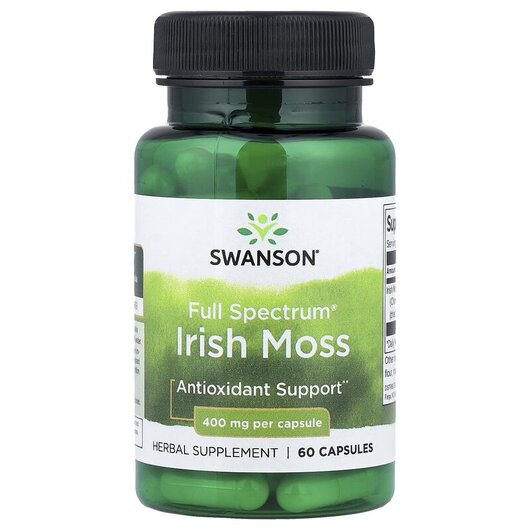 Основное фото товара Full Spectrum Irish Moss 400 mg Основное фото товара Ирландский морской мох, Full Spectrum Irish Moss 400 mg, 60 капсу