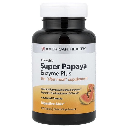 Основное фото товара Супер Ферменты Папайи, Super Papaya Enzyme Plus, 180 капсул