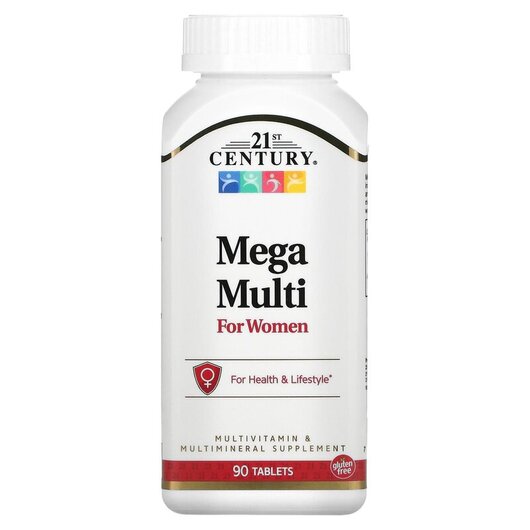 Основне фото товару Mega Multi For Women Multivitamin Multimineral Основне фото товару Mega Multi For Women, Мультивітаміни для жінок, 90 таблеток