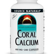 Фото товара Source Naturals, Коралловый Кальций, Coral Calcium, 240 капсул