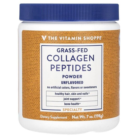 Основное фото товара TheVitaminShoppe, Коллаген, Grass-Fed Collagen Peptides Powder, 1