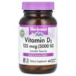 Фото товара Bluebonnet Nutrition, Витамин D3, Vitamin D3 5000 IU, 60 капсул
