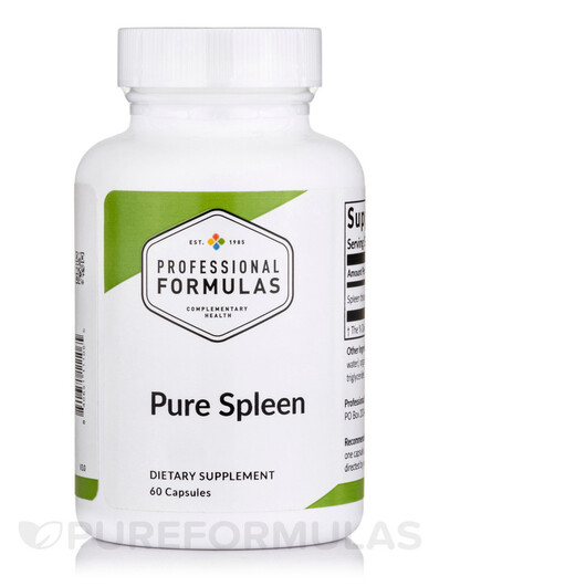 Основное фото товара Professional Formulas, Бычья печень, Pure Spleen, 60 капсул