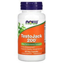 Підтримка Лібідо TestoJack 200 NOW Foods 60 капсул Підтримка Лібідо TestoJack 200 NOW Foods 60 капсул