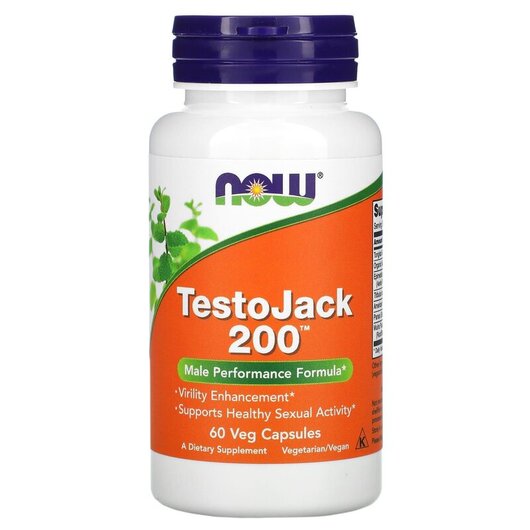 Основное фото товара NOW Foods, Поддержка Либидо, TestoJack 200, 60 капсул