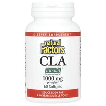 CLA 1000 mg 60 CLA 1000 мг Natural Factors 60 капсул