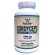 Cordyceps Mushroom Extract 1000 mg Грибы Кордицепс Double