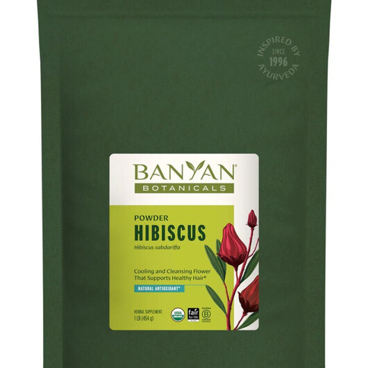 Основное фото товара Organic Hibiscus Powder Основное фото товара Banyan Botanicals, Гибискус, Organic Hibiscus Powder, 1 Lb