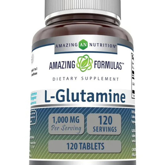 Основне фото товару Amazing Formulas L-Glutamine Основне фото товару Amazing Formulas L-Glutamine, L-Глутамін, 120 таблеток