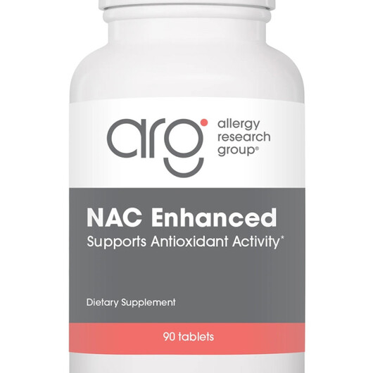 Основное фото товара NAC Enhanced Основное фото товара Allergy Research Group, N-ацетилцистеин, NAC Enhanced, 90 таблето