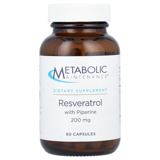 Основное фото товара Resveratrol with Piperine 200 mg Основное фото товара Ресвератрол, Resveratrol with Piperine 200 mg, 60 капсул