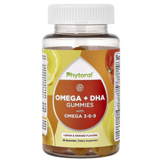 Основное фото товара Adult Omega + DHA Gummies with Omega 3-6-9 Lemon & Orange Основное фото товара Adult Omega + DHA Gummies with Omega 3-6-9 Lemon, Омега 3 6 9, 60