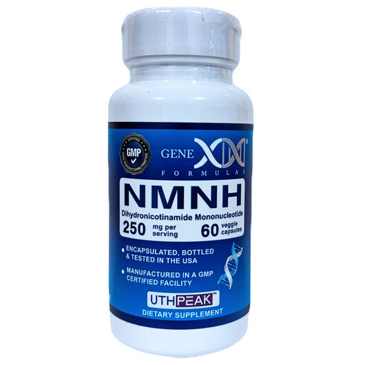Основне фото товару NMNH 250 mg Uthpeak, Дигідронікотинамід мононуклеотид, 60 капсул