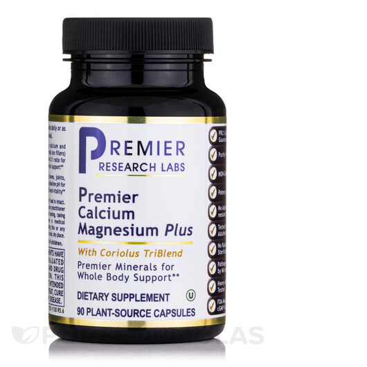 Основне фото товару Premier Calcium Magnesium Plus Основне фото товару Premier Calcium Magnesium Plus, Кальцій Магній, 90 капсул