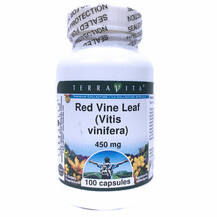 Листя червоного винограду Red Vine Leaf 450 mg TerraVita Листя червоного винограду Red Vine Leaf 450 mg TerraVita