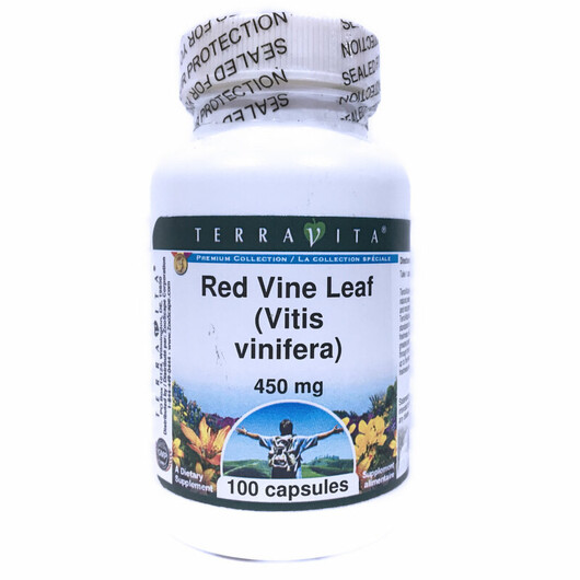 Основное фото товара TerraVita, Листья красного винограда, Red Vine Leaf 450 mg, 100 к