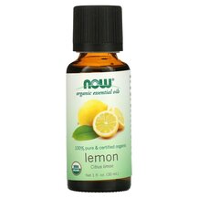 Pure Essential Oil Organic Lemon Эфирное масло NOW Foods