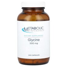 Glycine 500 mg L-Глицин Metabolic Maintenance 250 капсул