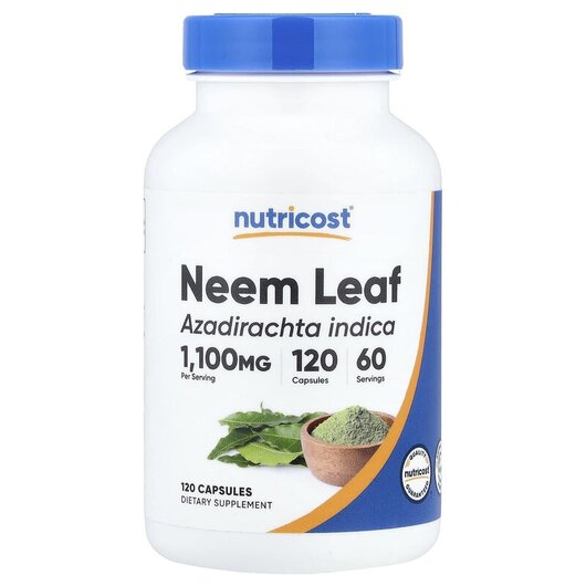 Основное фото товара Neem Leaf Основное фото товара Nutricost, Ниим, Neem Leaf, 120 капсул