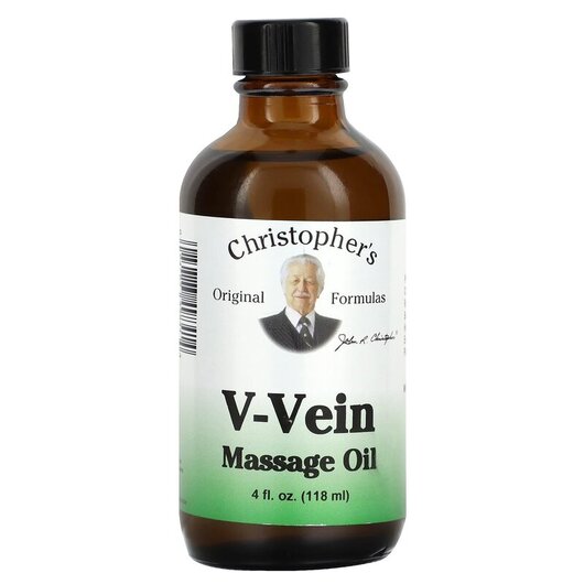 Основное фото товара Поддержка вен ног, V-Vein Massage Oil, 118 мл