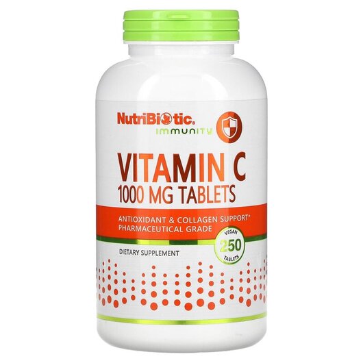 Основное фото товара Immunity Vitamin C 1000 mg Основное фото товара NutriBiotic, Витамин C, Immunity Vitamin C 1000 mg, 250 таблеток