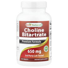 Choline Bitartrate, 265 mg Холин Best Naturals