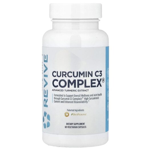 Основное фото товара Curcumin C3 Complex Основное фото товара Revive, Куркумин, Curcumin C3 Complex, 60 капсул