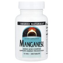 Manganese 10 mg 250 Марганец 10 мг Source Naturals Manganese 10 mg 250 Марганец 10 мг Source Naturals
