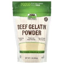 Real Food Beef Gelatin Powder Говяжие органы NOW Foods