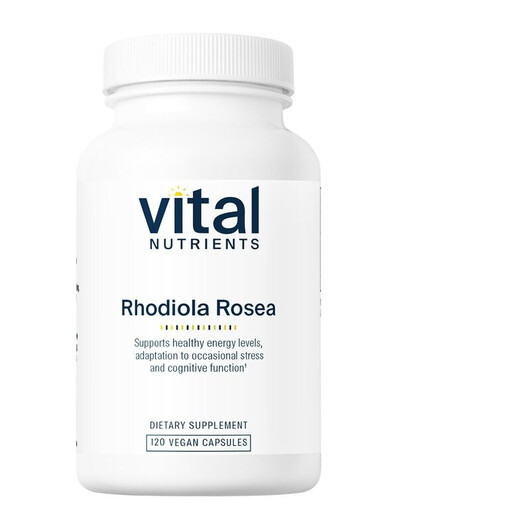 Основне фото товару Vital Nutrients, Rhodiola rosea 3% 200 mg, Родіола, 120 капсул