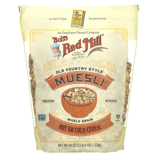 Основное фото товара Old Country Style Muesli Whole Grain Основное фото товара Зерновые культуры, Old Country Style Muesli Whole Grain, 1.13 кг