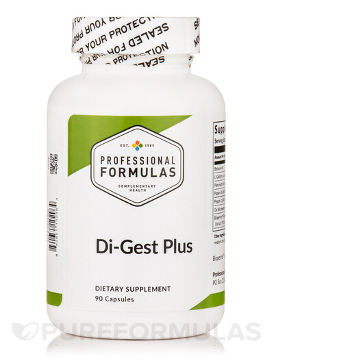 Основное фото товара Professional Formulas, Ферменты, Di-Gest Plus, 90 капсул