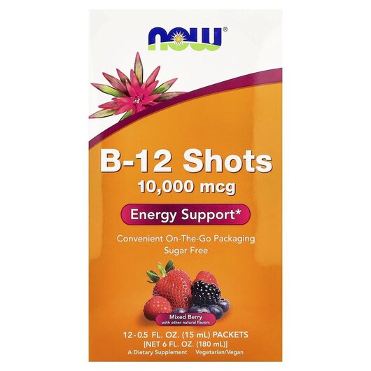 Основне фото товару Shots B-12 Mixed Berry10000 mcg 12 Shots 0 Основне фото товару Shots B-12 Mixed Berry10000 mcg 12 Shots, Вітамін B12 Кобаламін,